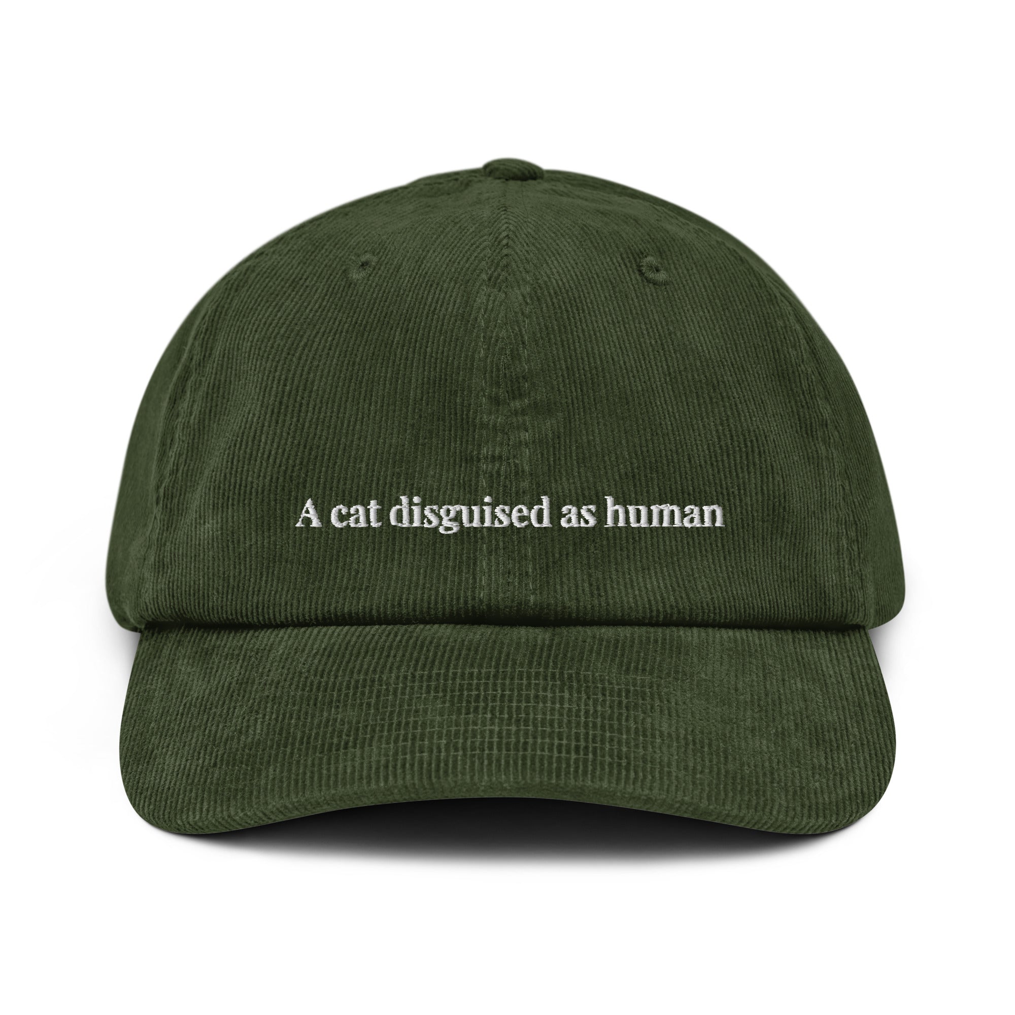 A Cat Disguised as Human — Corduroy Cap – Purrfect Society