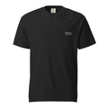 cat dad heavyweight t-shirt – vintage garment-dyed cat lover shirt for men